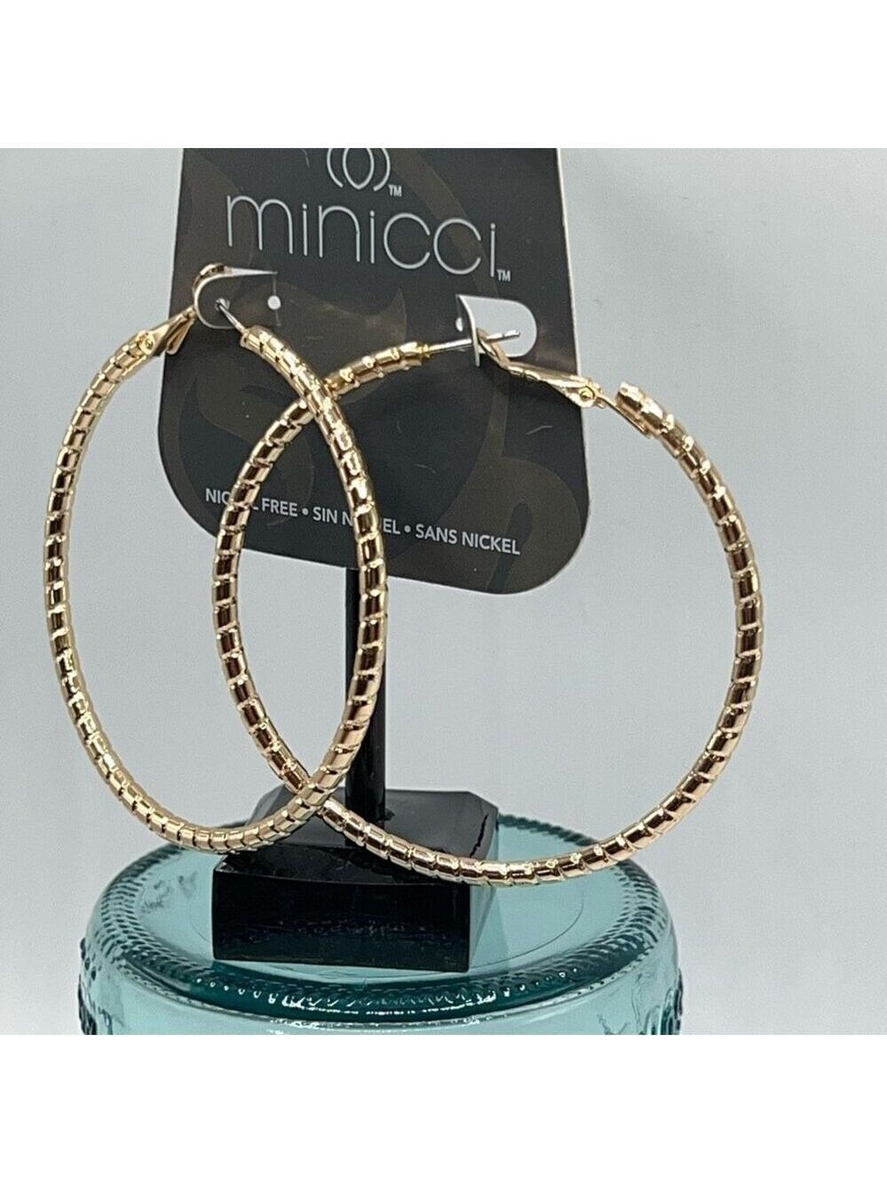 Minicci Gold Hoop Earrings